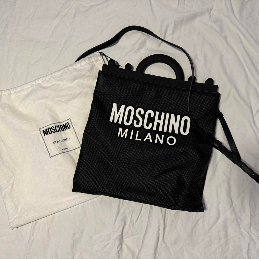 Moschino mesh crossbody bag